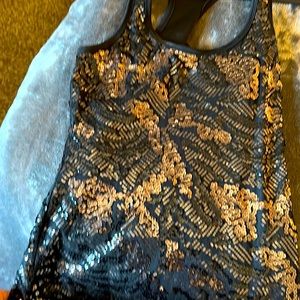 Express Black and Sequence Dress
